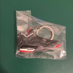 Air Jordan Sneaker Keychain - Black and Red